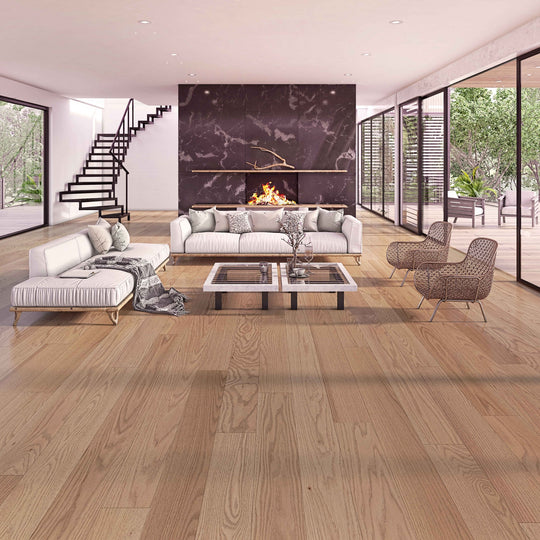 Brushed Red Oak Hardwood