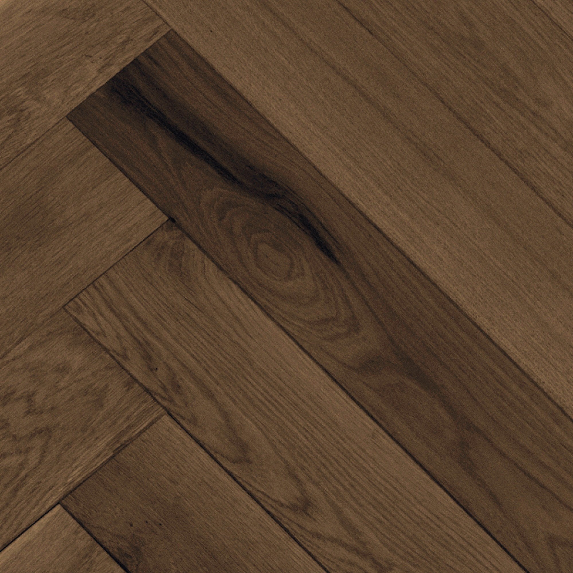 Herringbone Wire Brushed White Oak Hardwood - Metro Hardwood